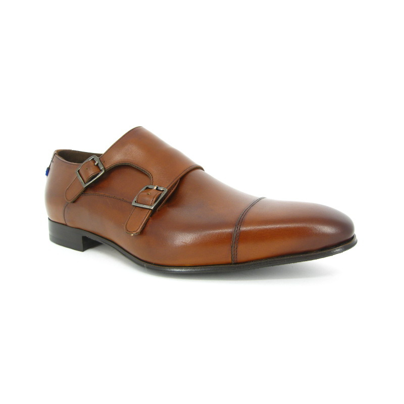 Floris Van Bommel Veterschoen Cognac