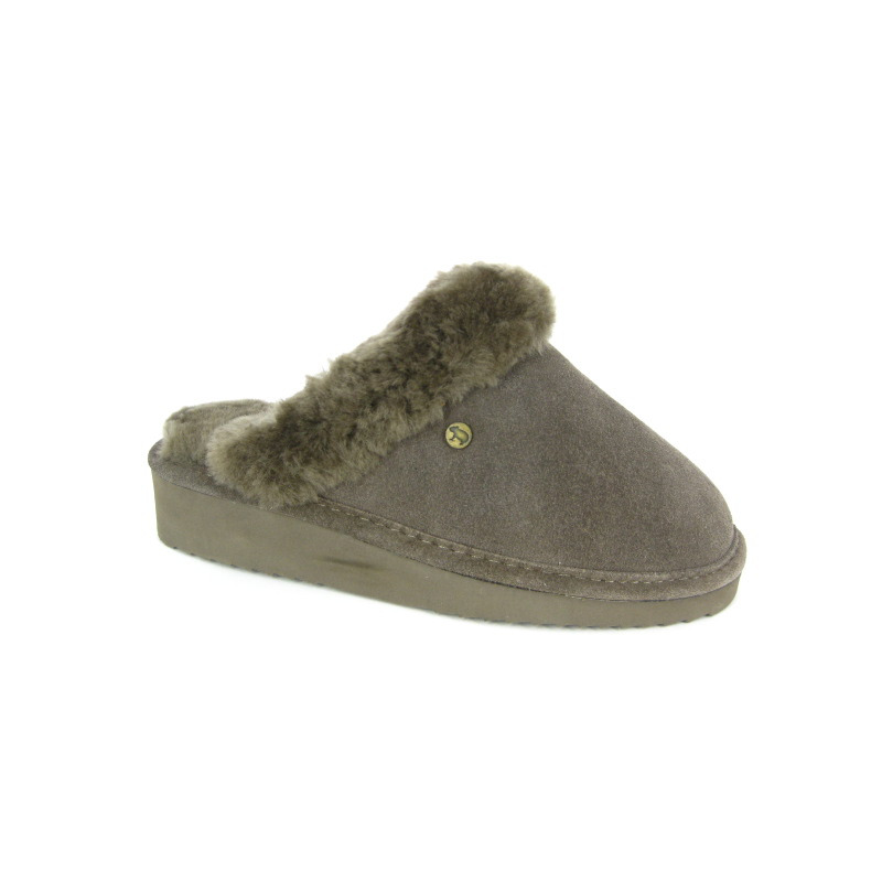 Warmbat Pantoffel Taupe