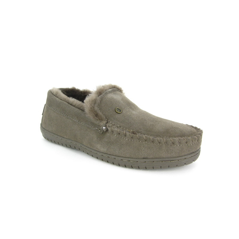 Warmbat Pantoffel Taupe