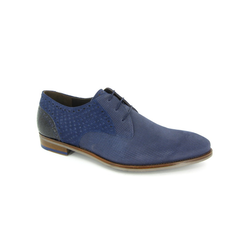 Floris Van Bommel Veterschoen Blauw