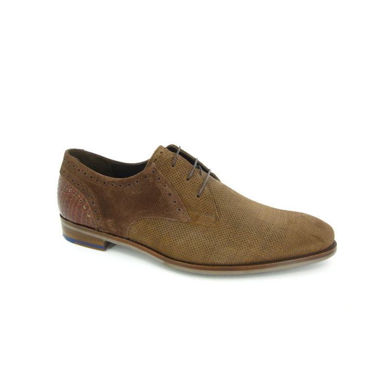 Floris Van Bommel Veterschoen Cognac