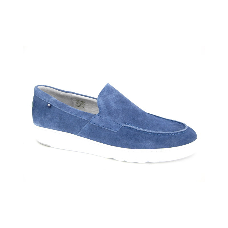 Floris Van Bommel Moccassin Blauw licht