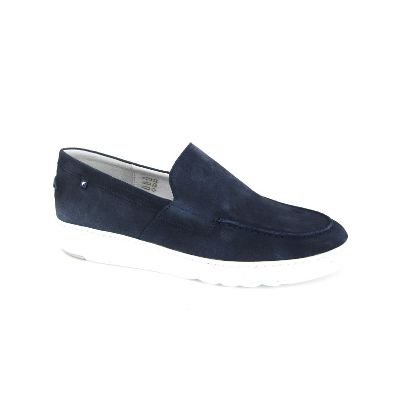 Floris Van Bommel Moccassin Blauw donker