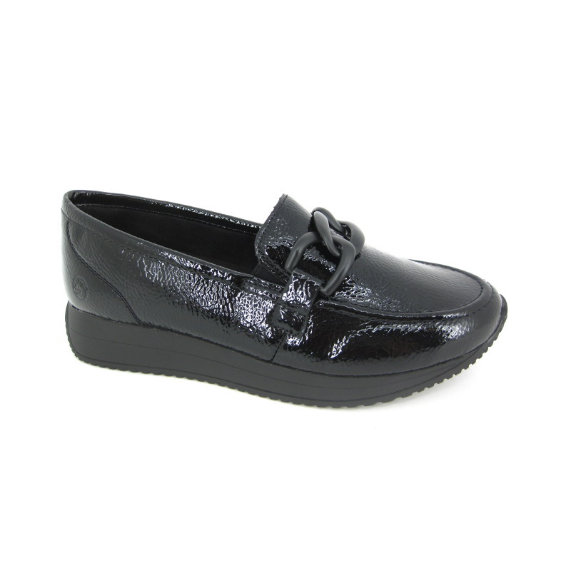 Remonte Moccassin Zwart