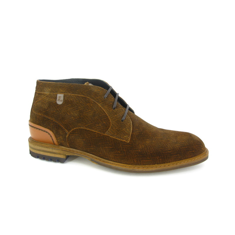 Floris Van Bommel Veterschoen Cognac