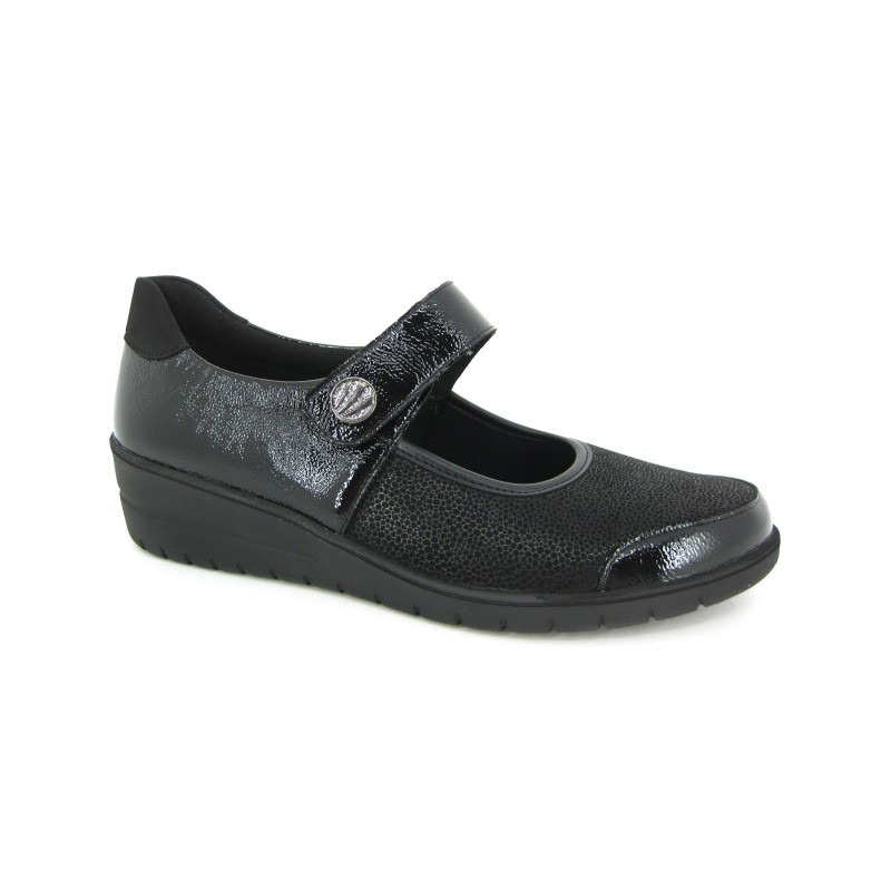Solidus Velcroschoen Zwart