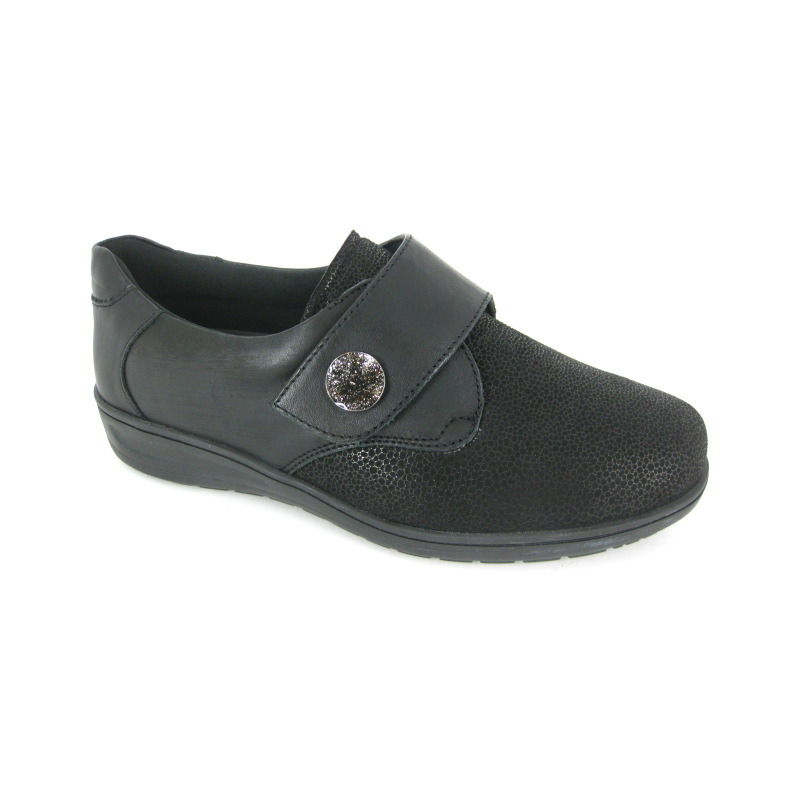 Solidus Velcroschoen Zwart