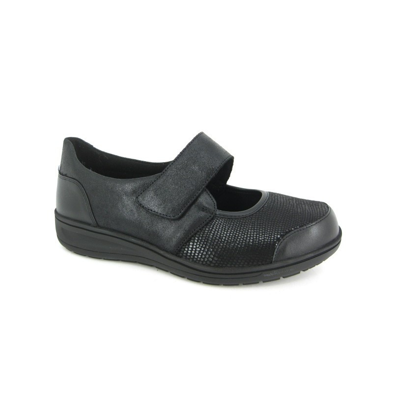 Solidus Velcroschoen Zwart