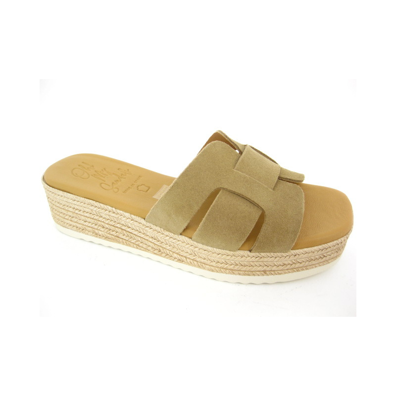 Oh My Sandals Muiltje Cognac