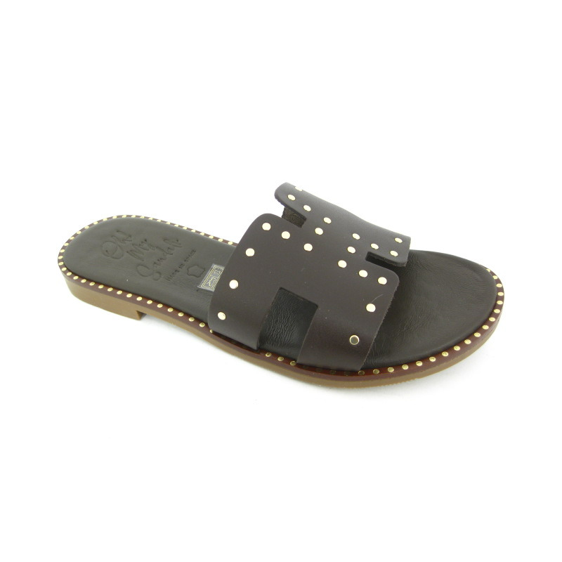 Oh My Sandals Muiltje Bruin